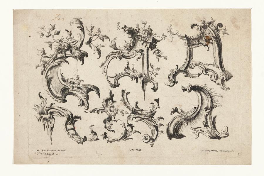 Sheet with Rocaille Ornaments