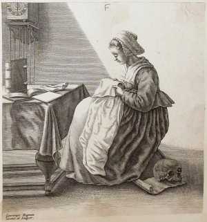 a-young-woman-ruffling