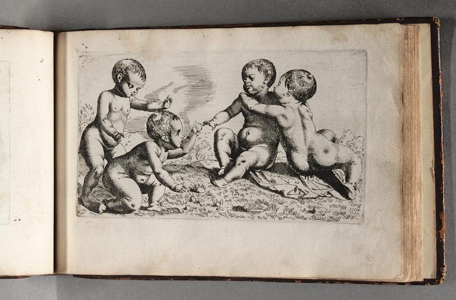 Four Children, Two Embracing