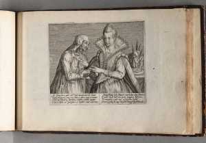 een-oude-vrouw-overhandigt-een-brief-aan-een-jonge-vrouw