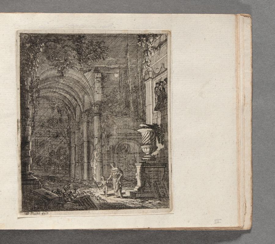 Ruins Lit by Torches