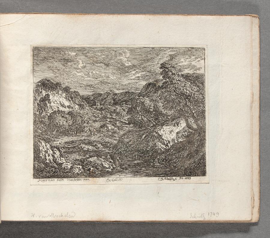 Mountain Landscape with Travellers