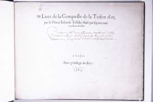 title-page-of-livre-de-la-conqueste-de-la-toison-d-or-1563