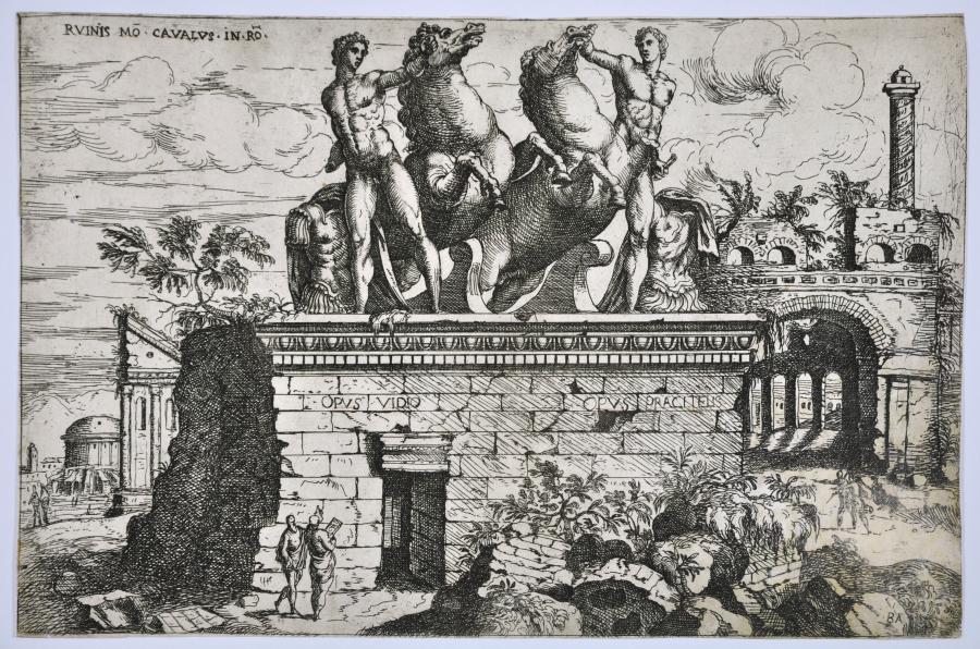 Ruinis Mons Cavalus in Romae