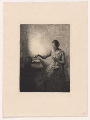 woman-cleaning-mushrooms