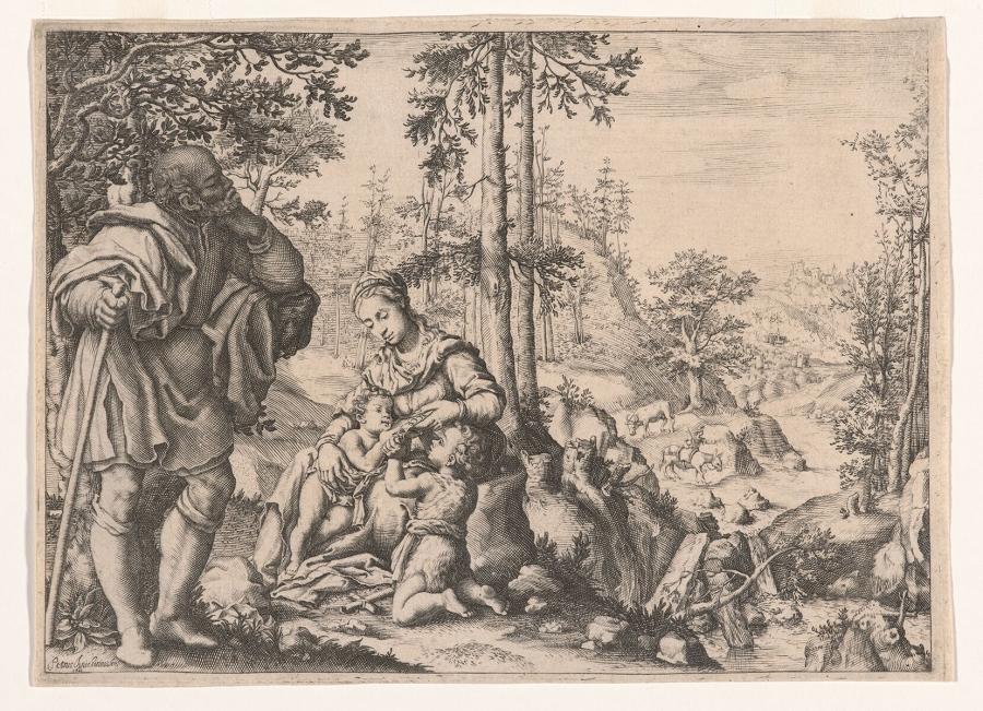 The Holy Family with St. John in a Landscape
