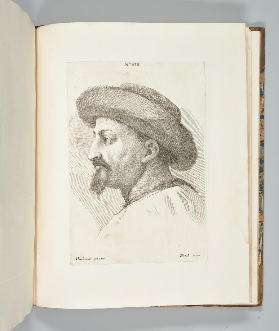 Hoofd van Theophilus uit 'The Life of the Celebrated Painter Masaccio'
