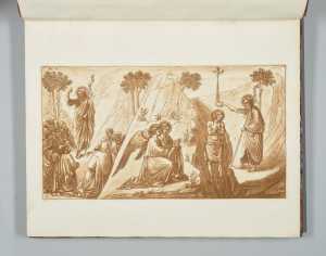 de-prediking-van-johannes-de-doper-in-de-woestijn-en-de-doop-van-christus-uit-pictures-of-giotto-in-the-church-of-the-carmelites