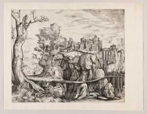 rotsachtig-landschap-met-fort-en-loopbrug