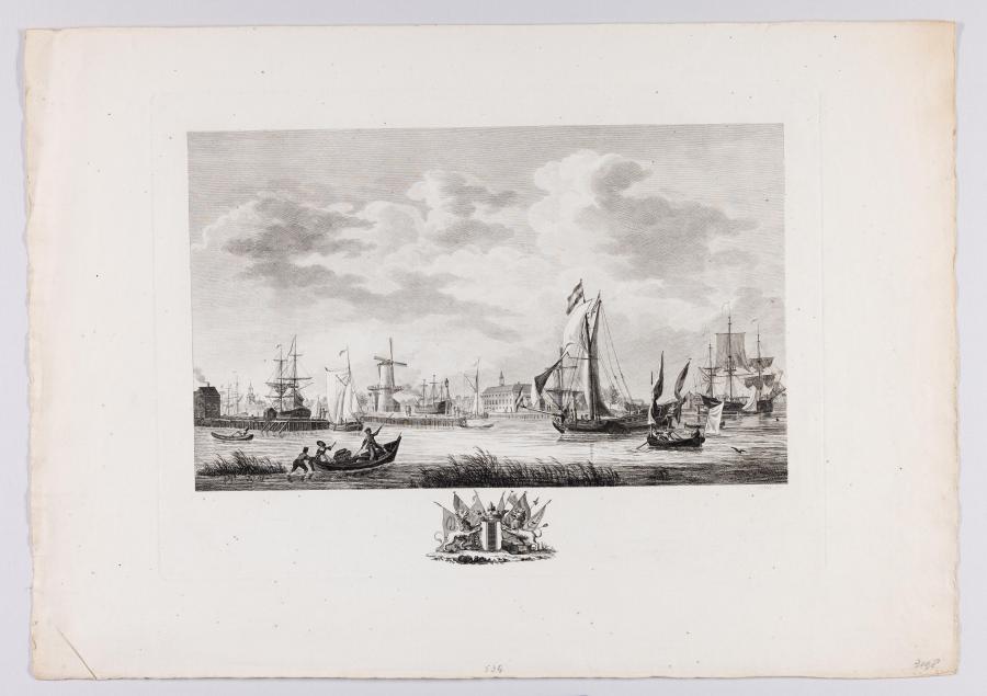 View on the Harbour Delfshaven Rotterdam