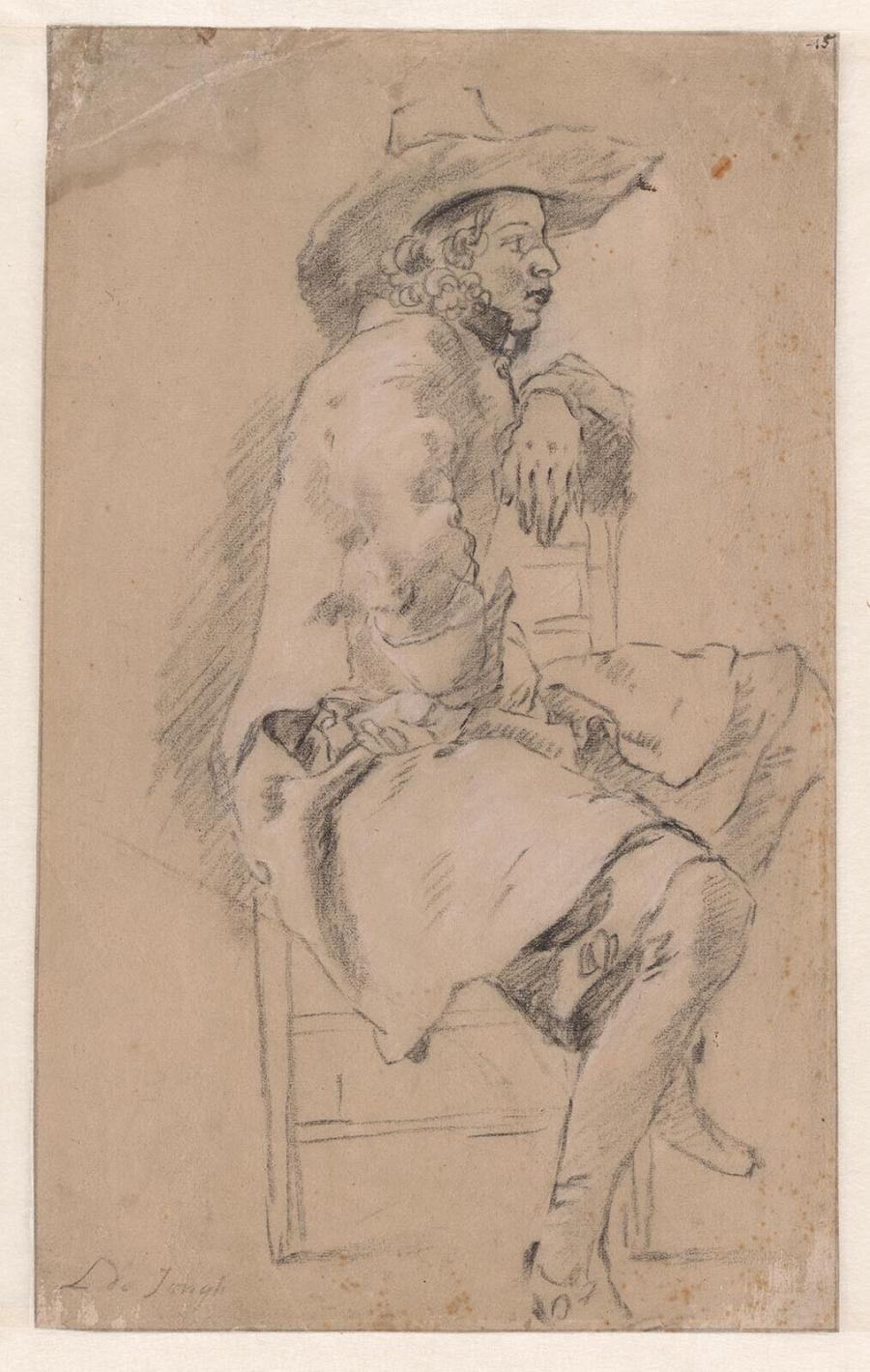 Study of a Young Man Seated on a Chair, Turned to the Right