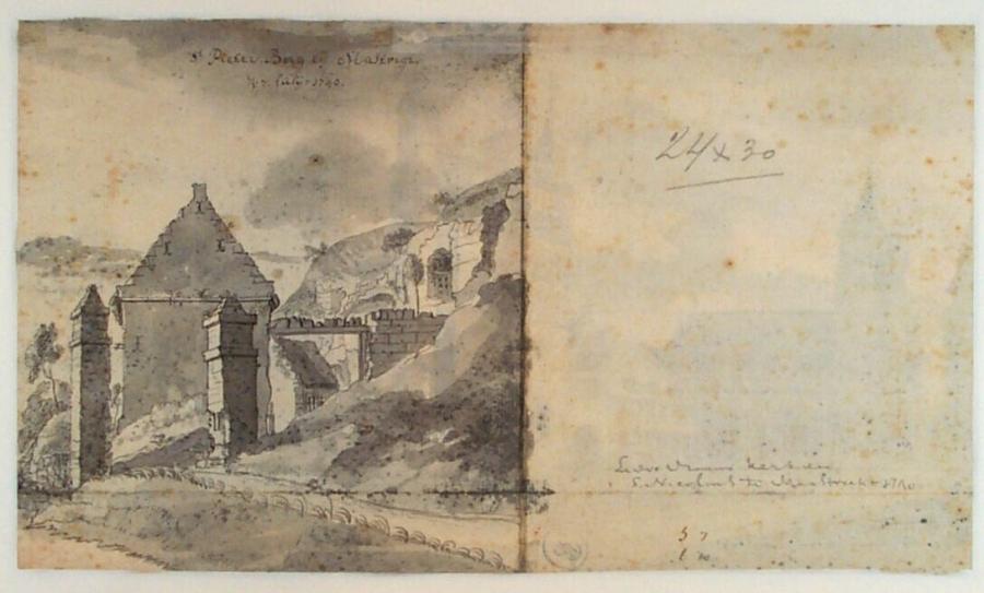 View of the Entrance to the Sint-Pietersberg in Maastricht (Limburg Province)