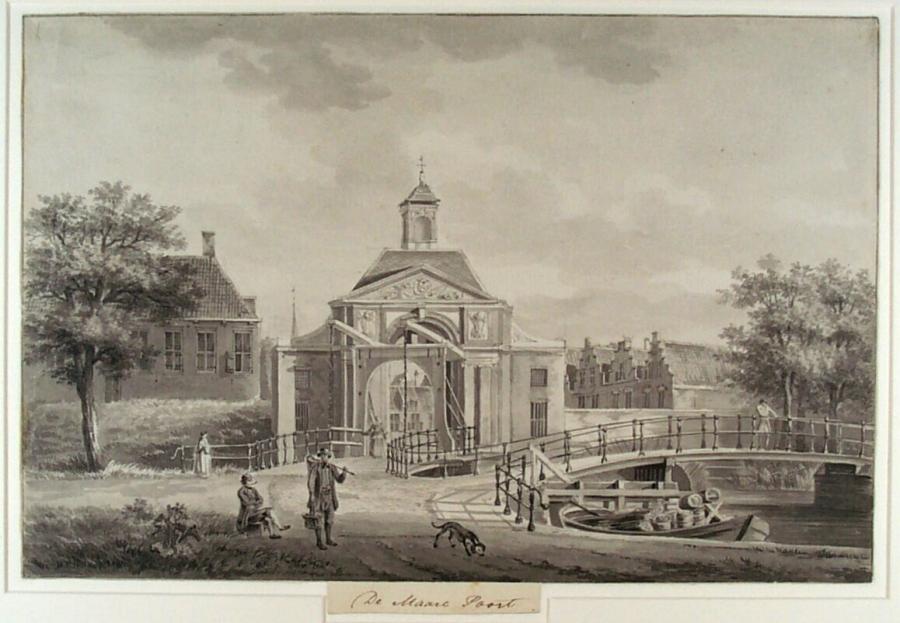 The Marepoort, One of the Eight City Gates of Leiden (Zuid-Holland Province)