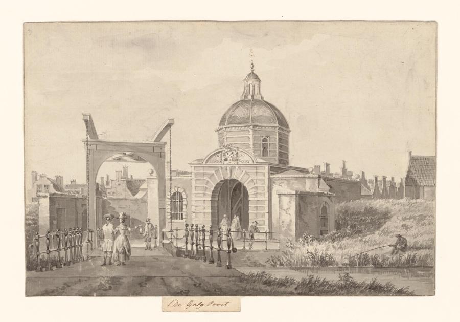 The Morspoort, One of the Eight City Gates of Leiden (Zuid-Holland Province)