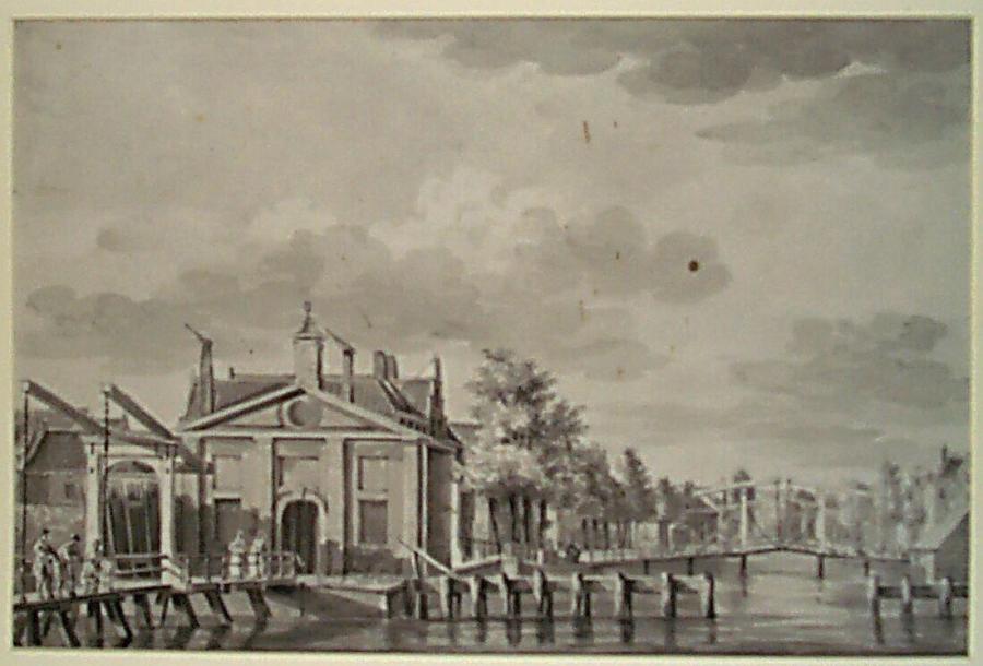 De Herenpoort, een van de acht stadspoorten van Leiden (provincie Zuid-Holland)