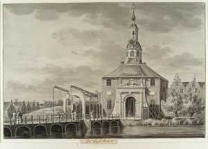The Zijlpoort, One of the Eight City Gates of Leiden (Zuid-Holland Province)