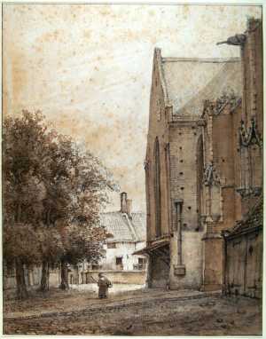 the-church-square-north-of-the-cunera-church-in-rhenen-gelderland-province