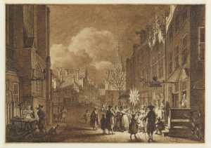 stadsgezicht-met-een-kerk-tijdens-vastenavond