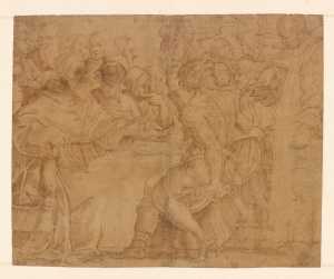 Naar onderdeel van Vasari's 'Feest van de H. Gregorius'
