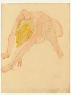 studie-van-een-hurkend-vrouwelijk-naakt