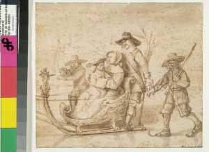 gezin-op-een-arreslee