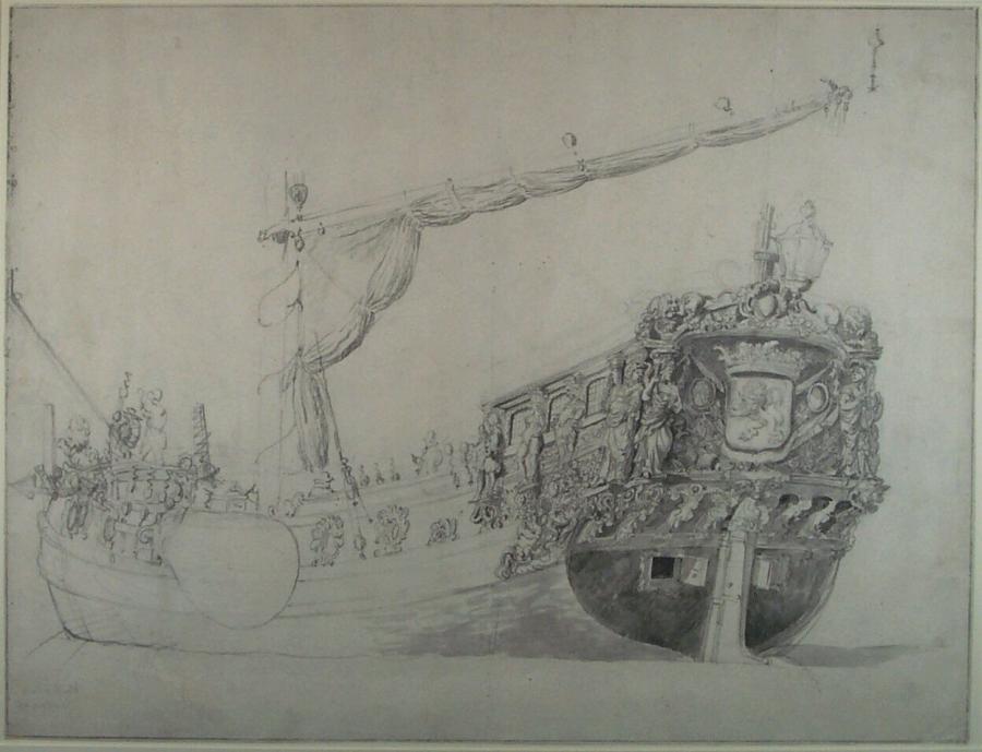 Een jacht van de Vereenigde Oostindische Compagnie (VOC)