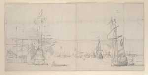 Ships at Anchor near Terschelling