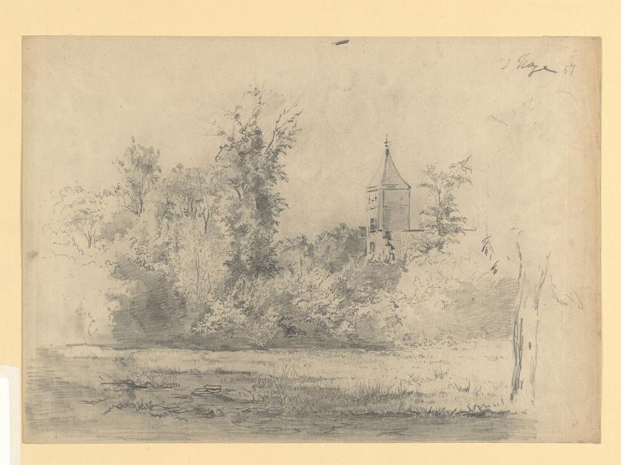 Castle Tower among the Trees