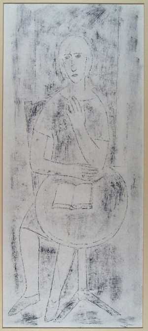 meisje-aan-een-rond-tafeltje-zittend-waarop-een-opengeslagen-boek-ligt