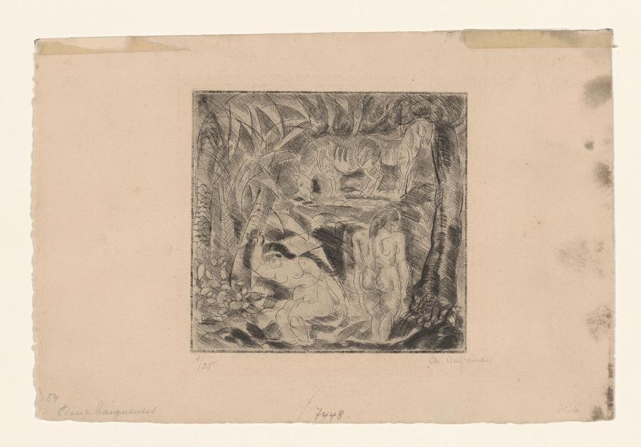 Twee badende vrouwen