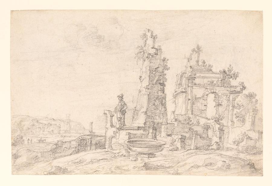 Landschap met ruïnes