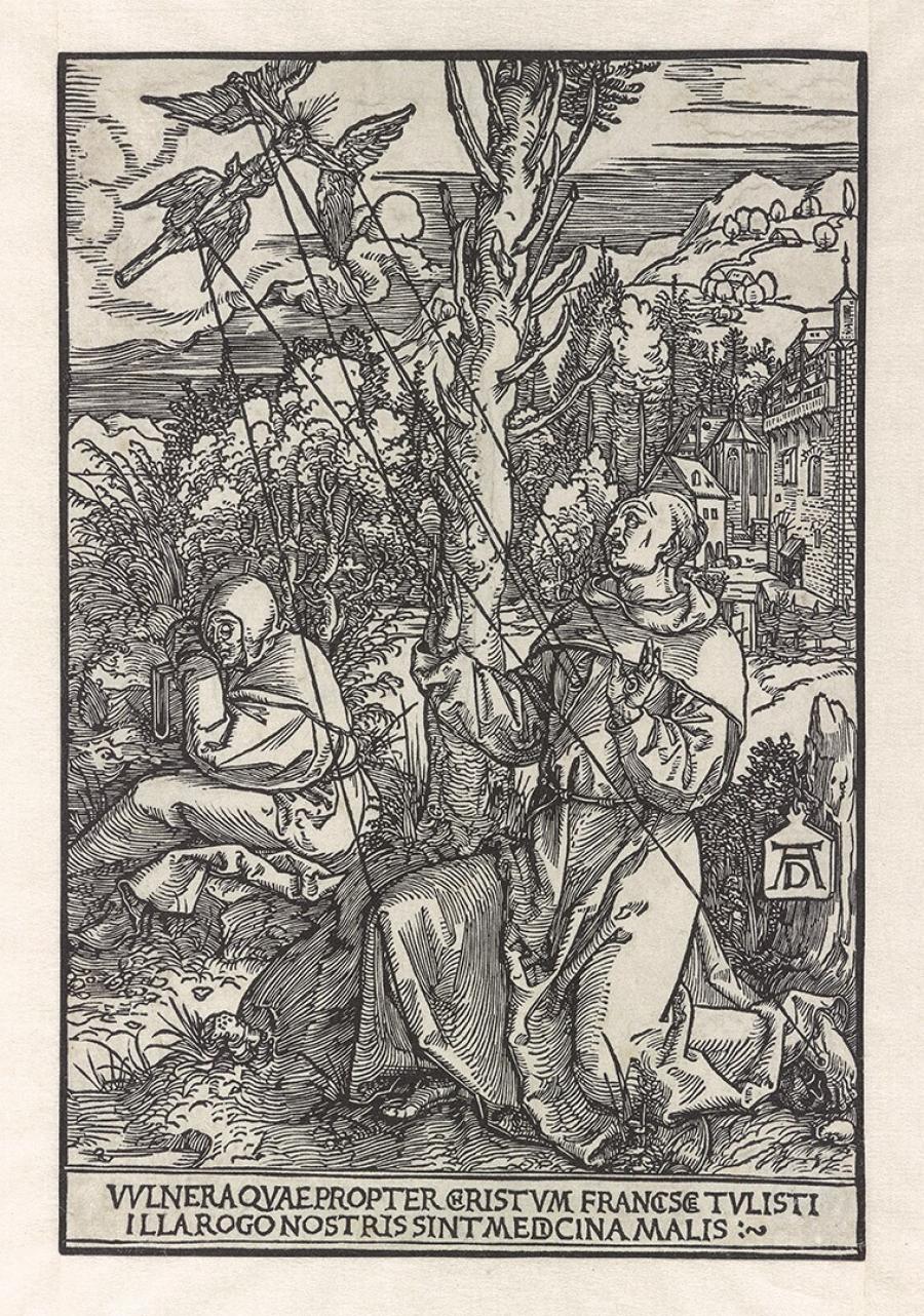 De heilige Franciscus ontvangt de Stigmata