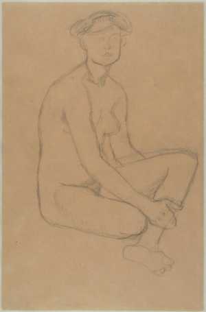 female-nude-seating-with-hands-around-the-left-leg