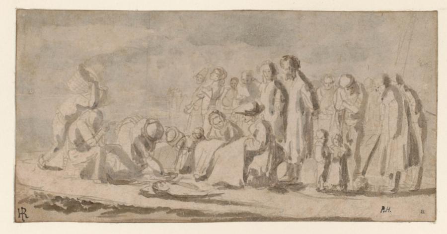 Fishermen on the beach