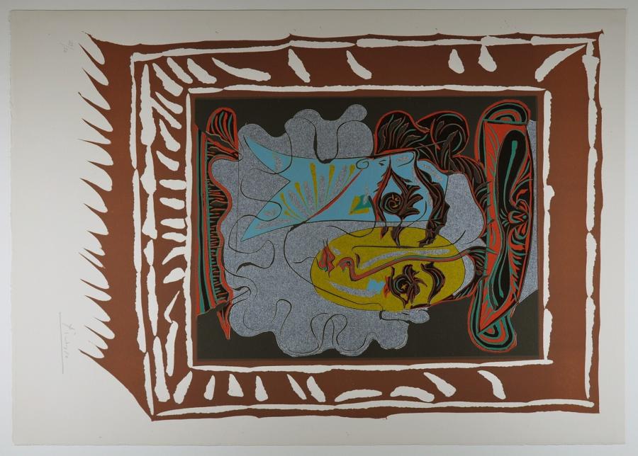 Portret van een vrouw met een kraag en een hoedje