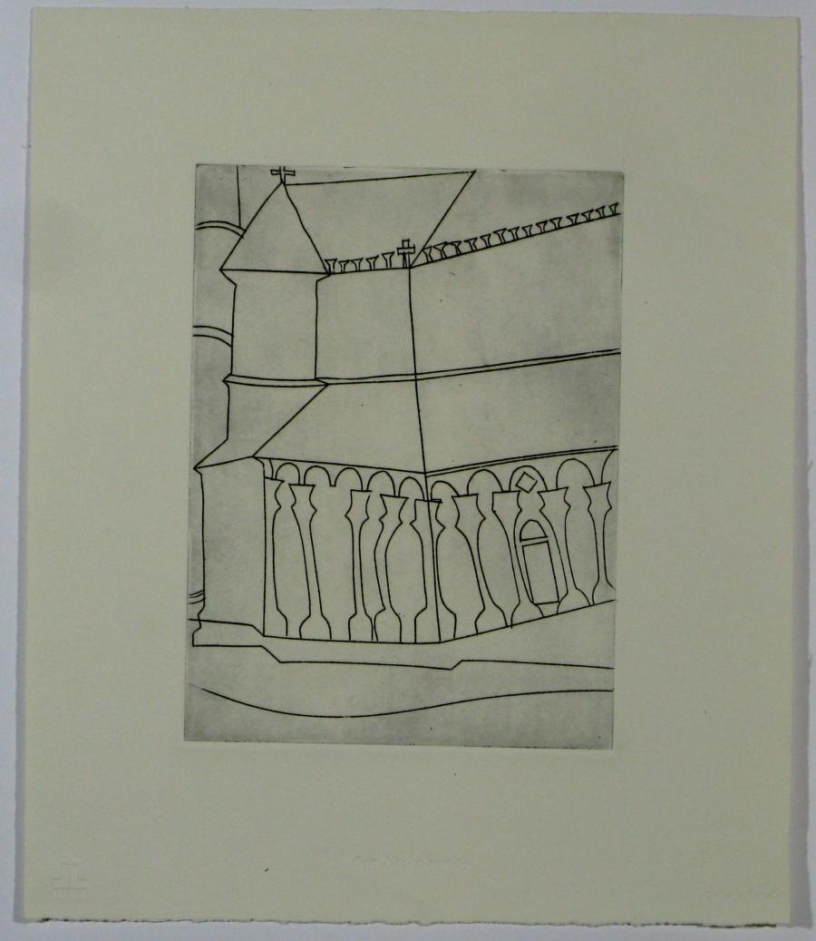 New Years Card (fragment of a Tuscan cathedral)