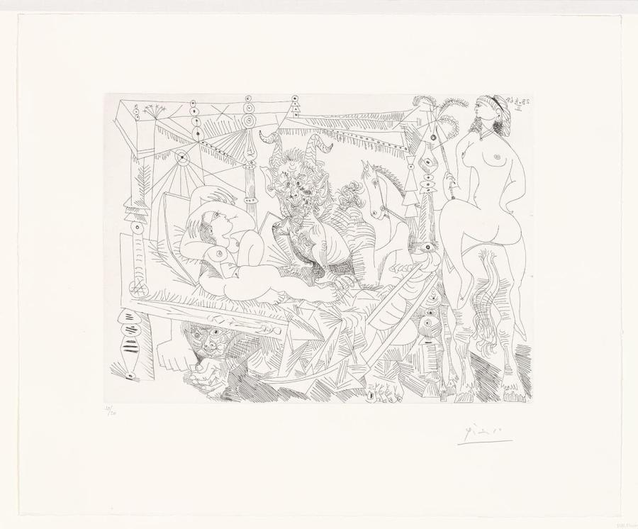 Fantasy in the Style of Füssli's 'Dream', with Voyeur under the Bed