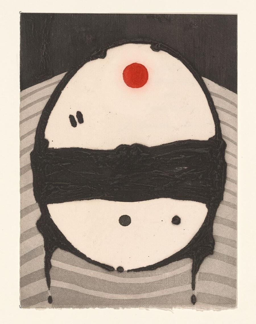 New Year Card for 1969 with print by Pierre Dmitrienko