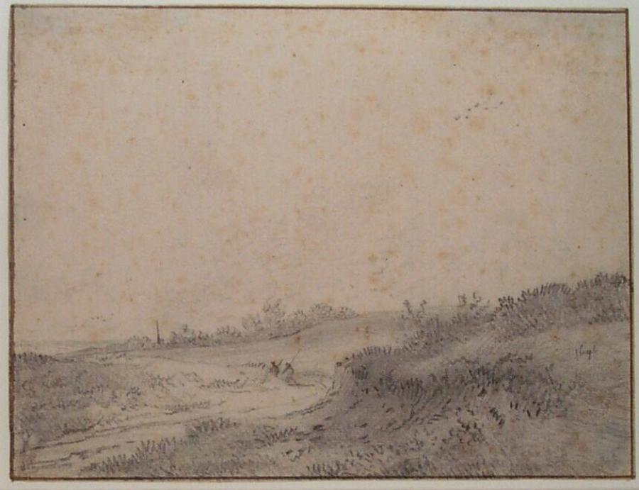 Hilly Landscape with Travellers on a Path