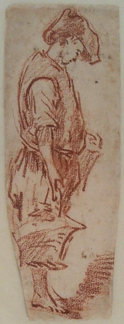 Study of a man with bucket