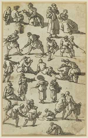 one-of-seven-sheets-with-studies-from-a-lost-drawing-book-people-and-their-daily-pursuits