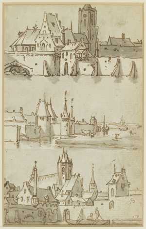 one-of-seven-sheets-with-studies-from-a-lost-drawing-book-three-city-views-with-a-river
