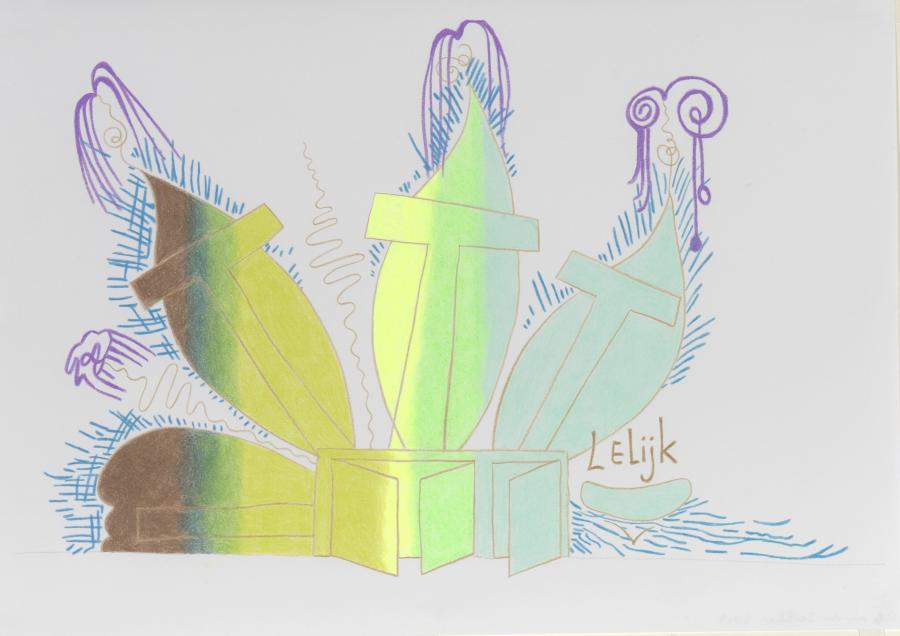 Ugly, Design for Wall Painting with Box