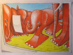 showcase-with-waving-elephant