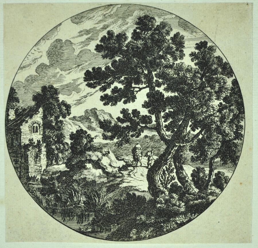 Southern Landscape with Travelers near a Cottage