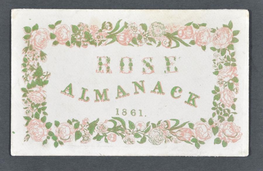 Envelop voor 'Rose Almanack 1861'