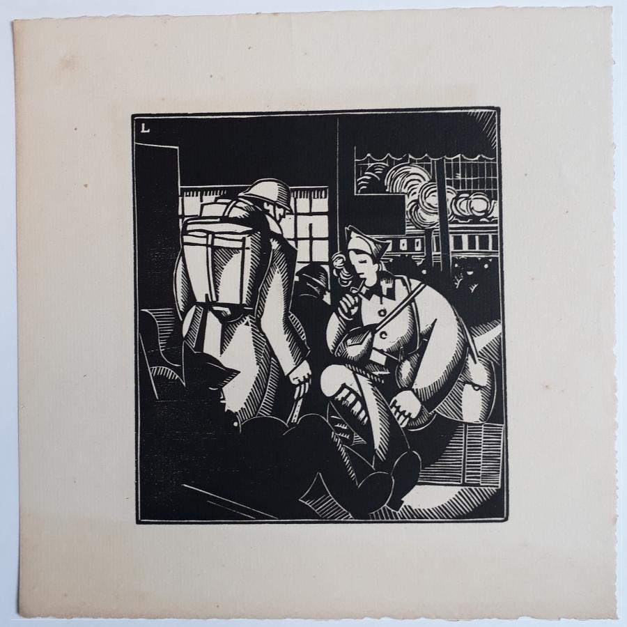 Les soldats à la gare (De soldaten op het station)