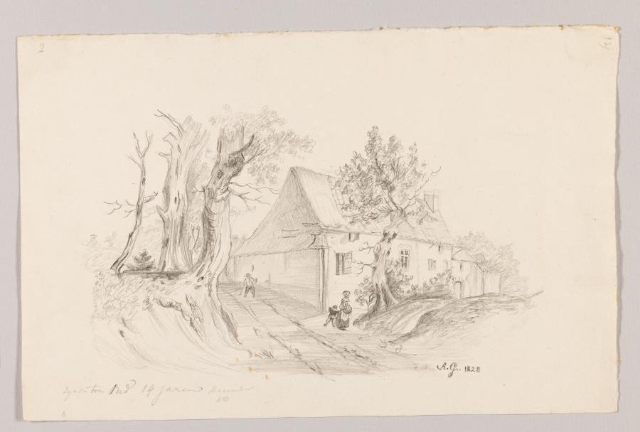 Boerderij aan een holle weg