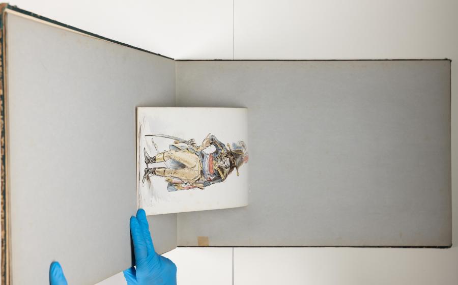 Man in soldatenkostuum