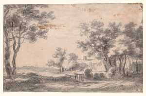 landscape-with-a-farm-on-a-road